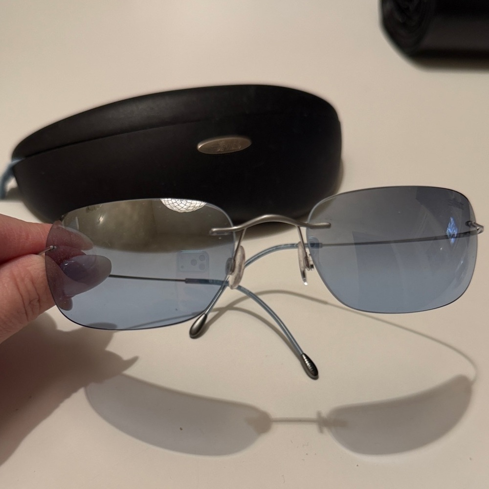 Silhouette Blue Sunglasses